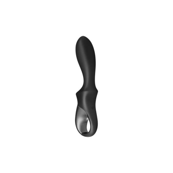 Vibromasseur noir USB, chauffant et connecté Heat Climax Satisfyer 